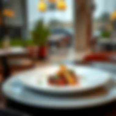 A beautifully plated dish representing the culinary artistry specific to Al Quoz establishments