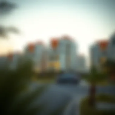 Modern residential buildings reflecting the architectural growth in Al Hudayriat