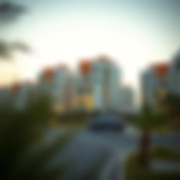 Modern residential buildings reflecting the architectural growth in Al Hudayriat