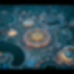 Aerial view of Al Jawzaa International City showcasing its layout and design.