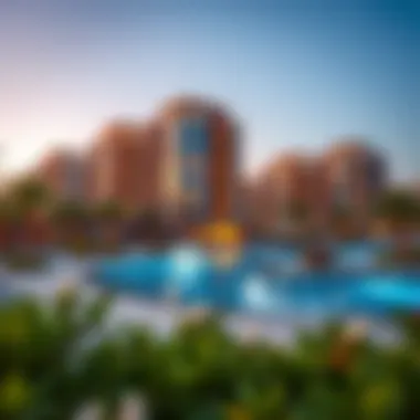 Residential Developments in Al Jawzaa International City Luxurious residential buildings in Al Jawzaa International City.