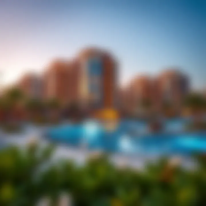 Residential Developments in Al Jawzaa International City Luxurious residential buildings in Al Jawzaa International City.