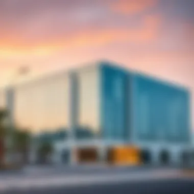 Exterior view of Al Karama Business Center highlighting its strategic location.