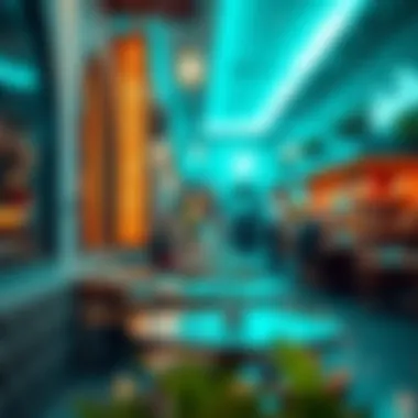 Charming Café Culture in Al Markaziyah West Trendy coffee shop in Al Markaziyah West with a stylish atmosphere