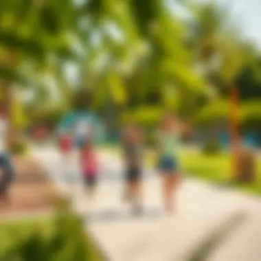 Community Life in Al Markaziyah West Vibrant community park in Al Markaziyah West with families enjoying outdoor activities