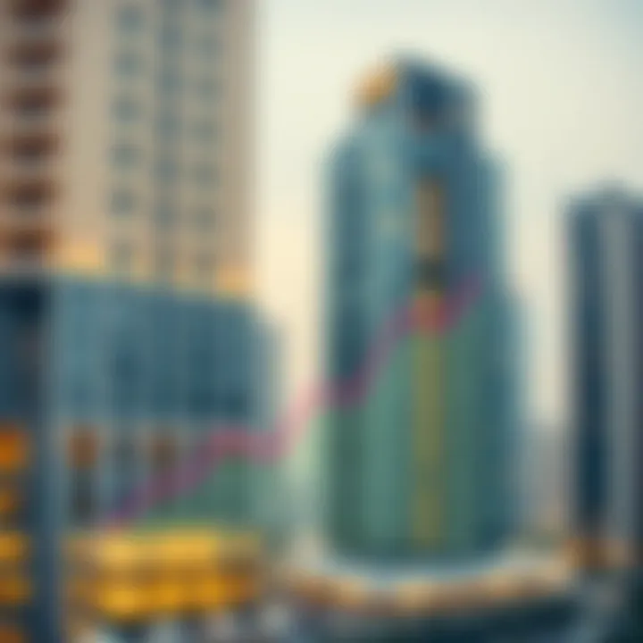 Graph illustrating the investment trends in Dubai's real estate market with a focus on Al Mashroom Building 3.