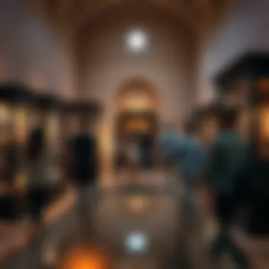Exploring the Rich History at Al Shindagha Museum Visitors exploring Al Shindagha Museum's historical displays