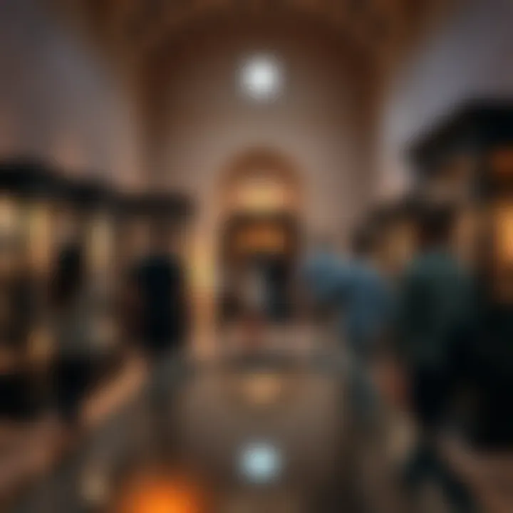 Exploring the Rich History at Al Shindagha Museum Visitors exploring Al Shindagha Museum's historical displays