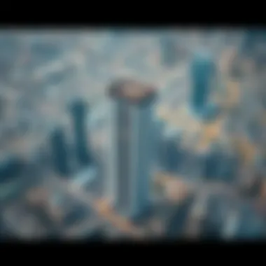 Aerial view of Dubai highlighting the prime location of Al Shafar Building 7