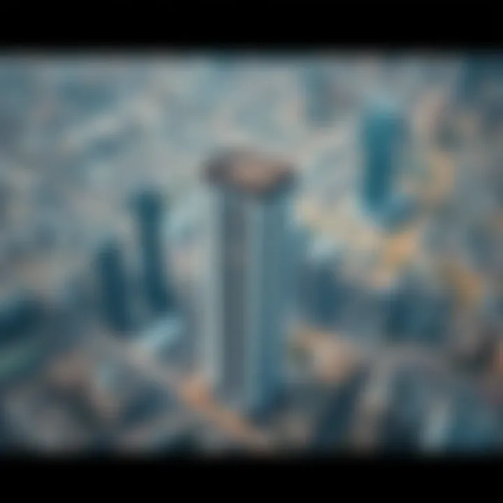 Aerial view of Dubai highlighting the prime location of Al Shafar Building 7