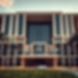 Stunning architectural view of Al Shafar Building 7 showcasing modern design