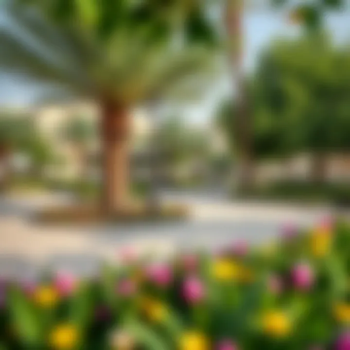 Vibrant community park in JVC offering recreational activities