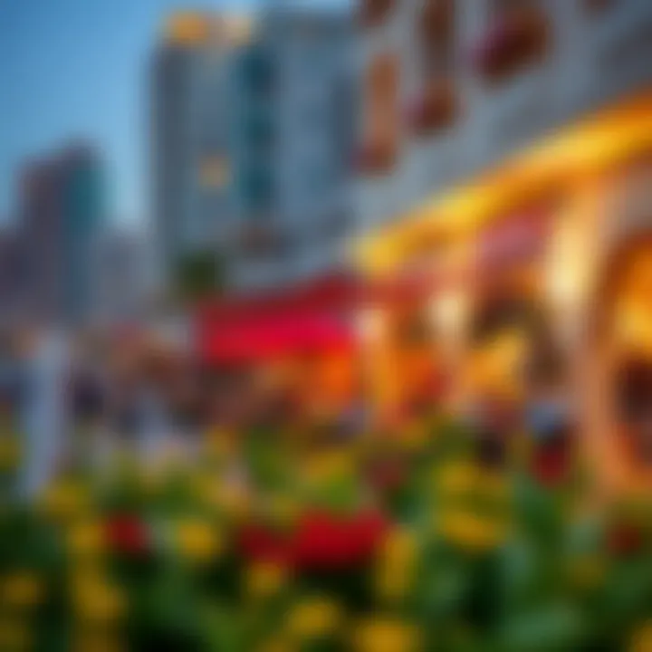 Community Life in Dubai Marina Vibrant community life in Dubai Marina with cafes and waterfront