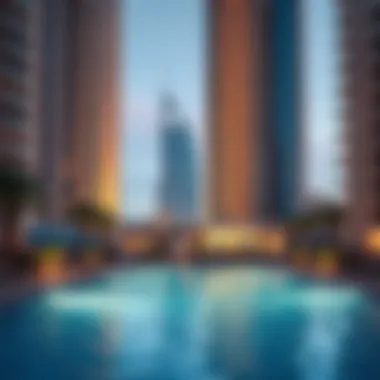 Recreational Amenities in Dubai Marina View of recreational amenities in Dubai Marina