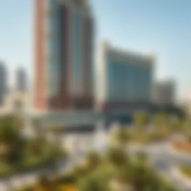 Surrounding landscape of Burj Royale highlighting nearby attractions and greenery