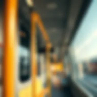 Interior of a modern Dubai Metro Red Line train
