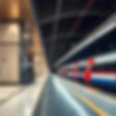 Dubai Metro Red Line station exterior