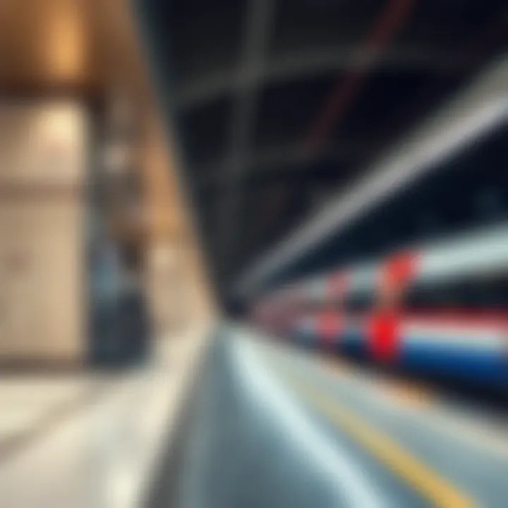 Dubai Metro Red Line station exterior