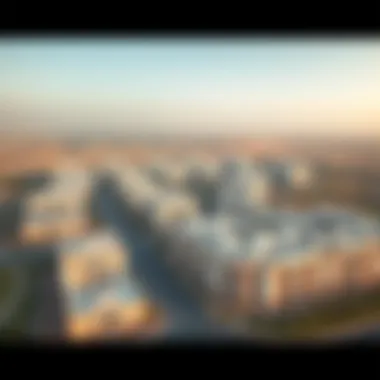 Aerial Perspective of Al Khalidiyah Aerial view of Al Khalidiyah showcasing its residential buildings and parks