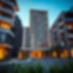 Luxurious residential building in Dubai