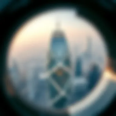 Aerial View of the Iconic Structure Aerial view showcasing the architectural grandeur of the second tallest building