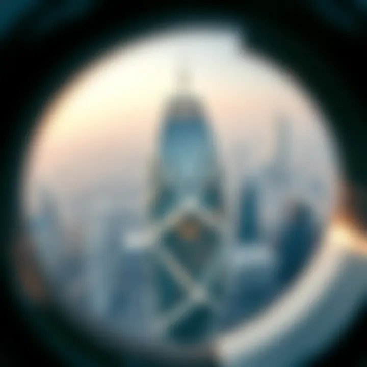 Aerial View of the Iconic Structure Aerial view showcasing the architectural grandeur of the second tallest building