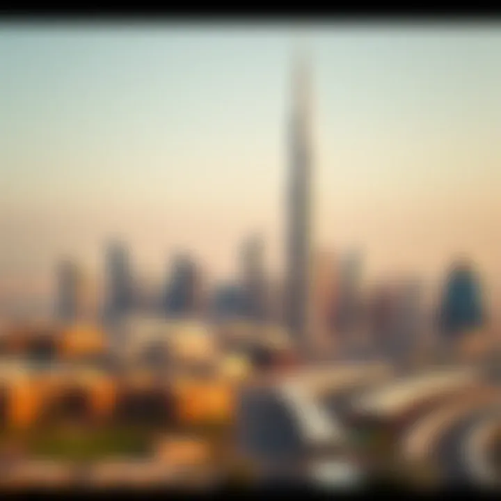 Panoramic skyline of Sharjah featuring Al Nahda Towers