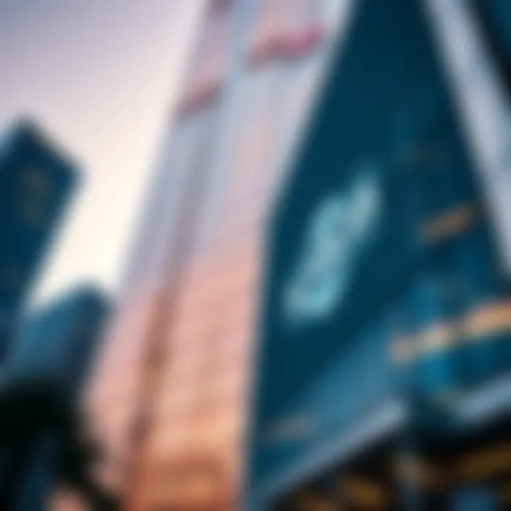 Detailed View of the Building's Facade Close-up of the unique facade of the second tallest building