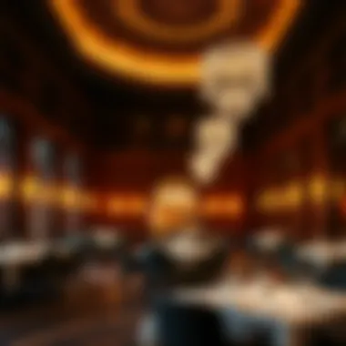 Luxurious atmosphere in a Jumeirah Zabeel Saray restaurant