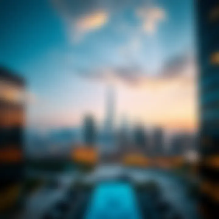 A stunning view of the Dubai skyline from Damac Verona