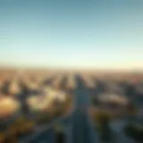 Aerial view showcasing the landscape of Dewa Al Hudaiba