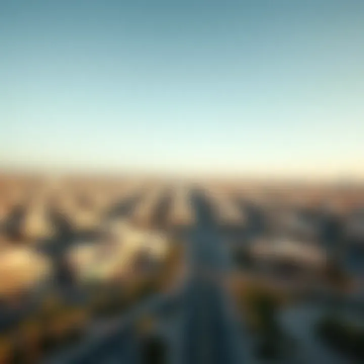 Aerial view showcasing the landscape of Dewa Al Hudaiba