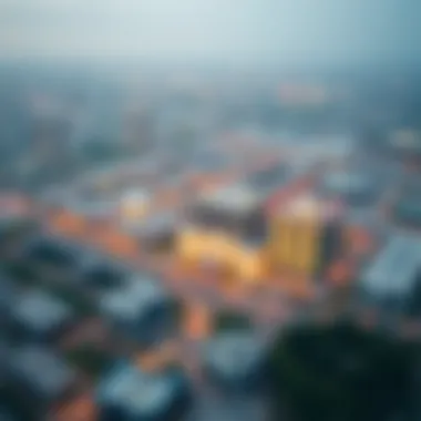 Aerial view of the Warsan area highlighting Dewa Warsan's strategic location