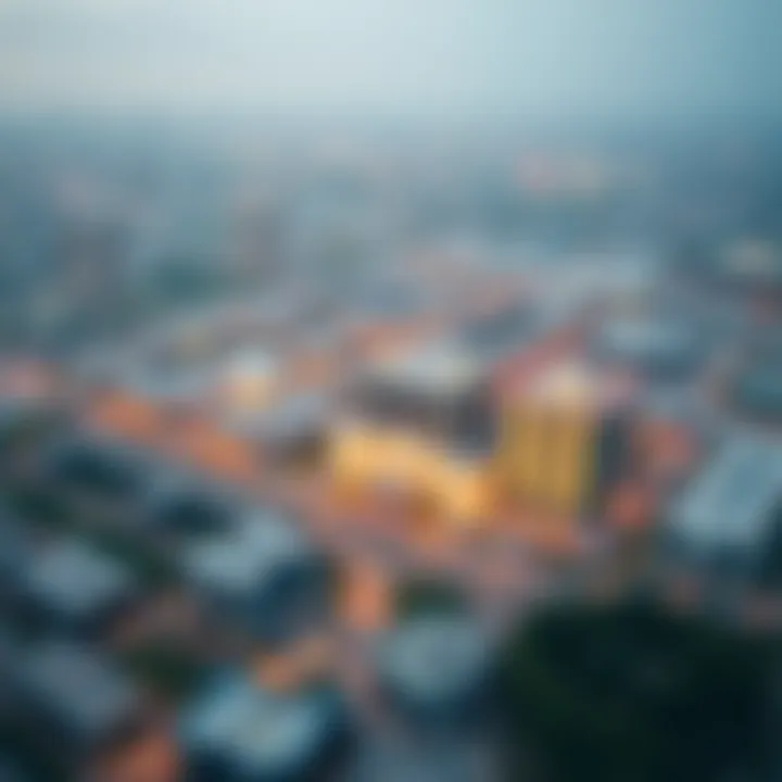 Aerial view of the Warsan area highlighting Dewa Warsan's strategic location