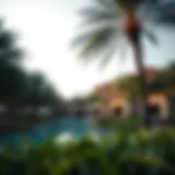 Luxurious resort nestled in a lush park setting