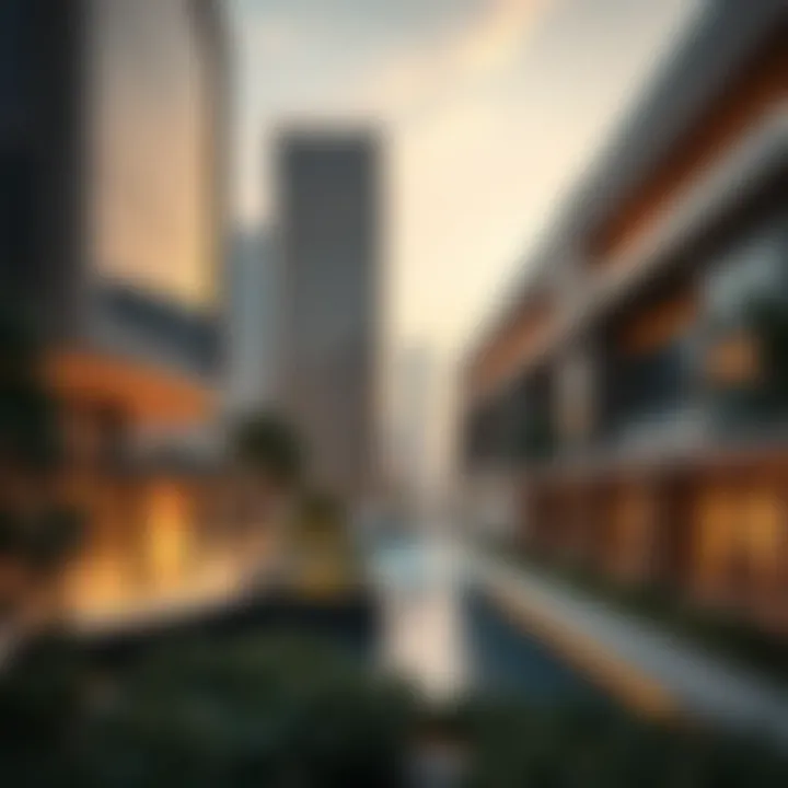 Architectural design showcasing Eagle Hills innovative projects