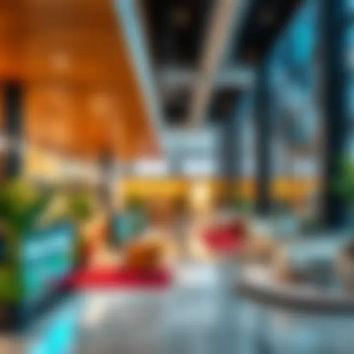 Vibrant commercial space within Eagle Hills projects
