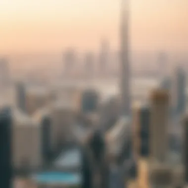 Stunning skyline view of Dubai featuring Eagle Hills developments