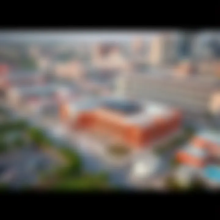 Aerial View of Schools and Colleges near JLT Aerial view of educational institutions near JLT