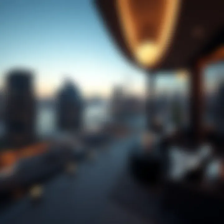 Breathtaking Views from the Residence Panoramic skyline view from Elite Residence balcony