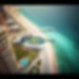 Aerial view of Emaar Beachfront showcasing its architectural layout
