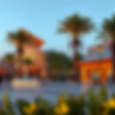 Community Amenities at Emaar Beachfront Conceptual rendering of community amenities within Emaar Beachfront
