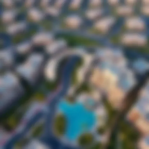 Stunning aerial view of Emirates Hills Gate 3 showcasing luxury residences