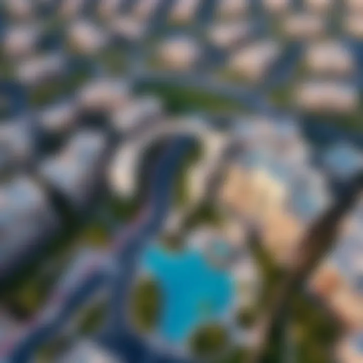 Stunning aerial view of Emirates Hills Gate 3 showcasing luxury residences