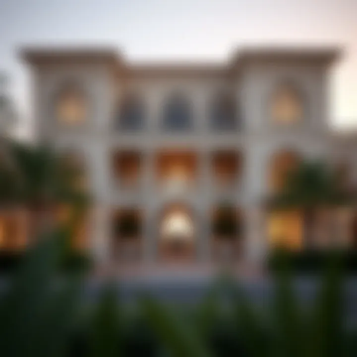 Elegant architectural design of a villa in Emirates Hills Gate 3