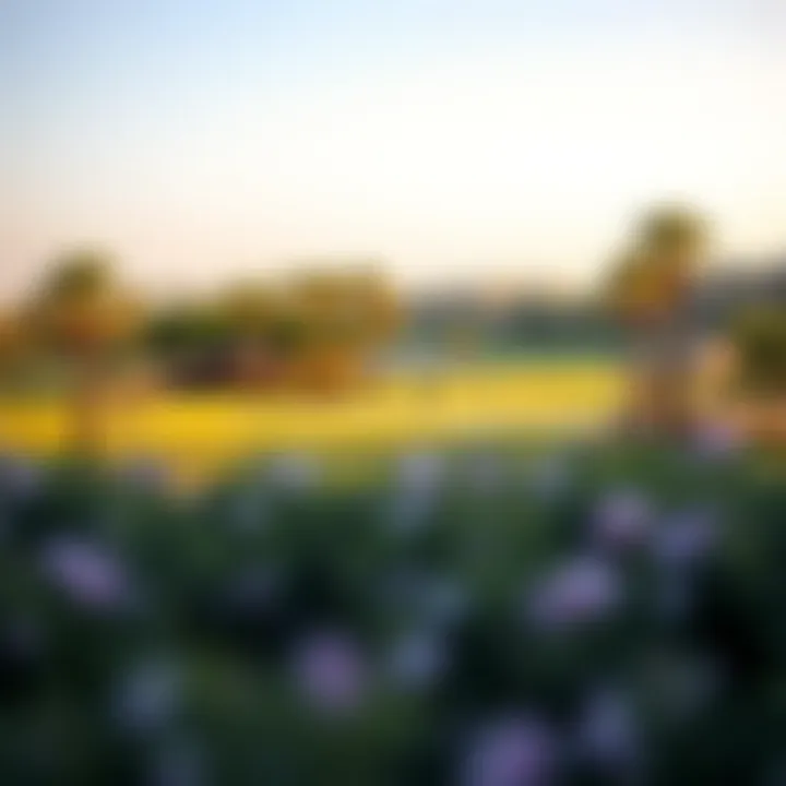 Luxurious community amenities including a golf course and parks