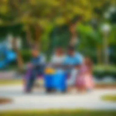 Community Life in Karama A family enjoying a recreational park in Karama