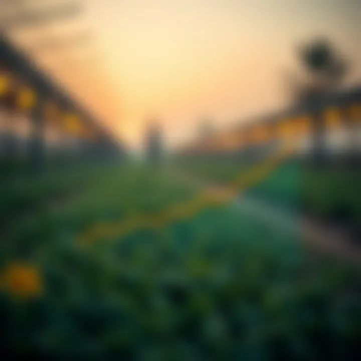 Graph depicting investment opportunities in Dubai's agricultural market