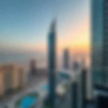 Panoramic View from Al Habtoor Tower Panoramic view from Al Habtoor Tower overlooking Business Bay