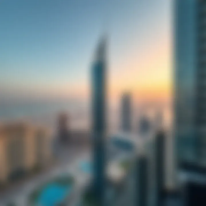 Panoramic View from Al Habtoor Tower Panoramic view from Al Habtoor Tower overlooking Business Bay
